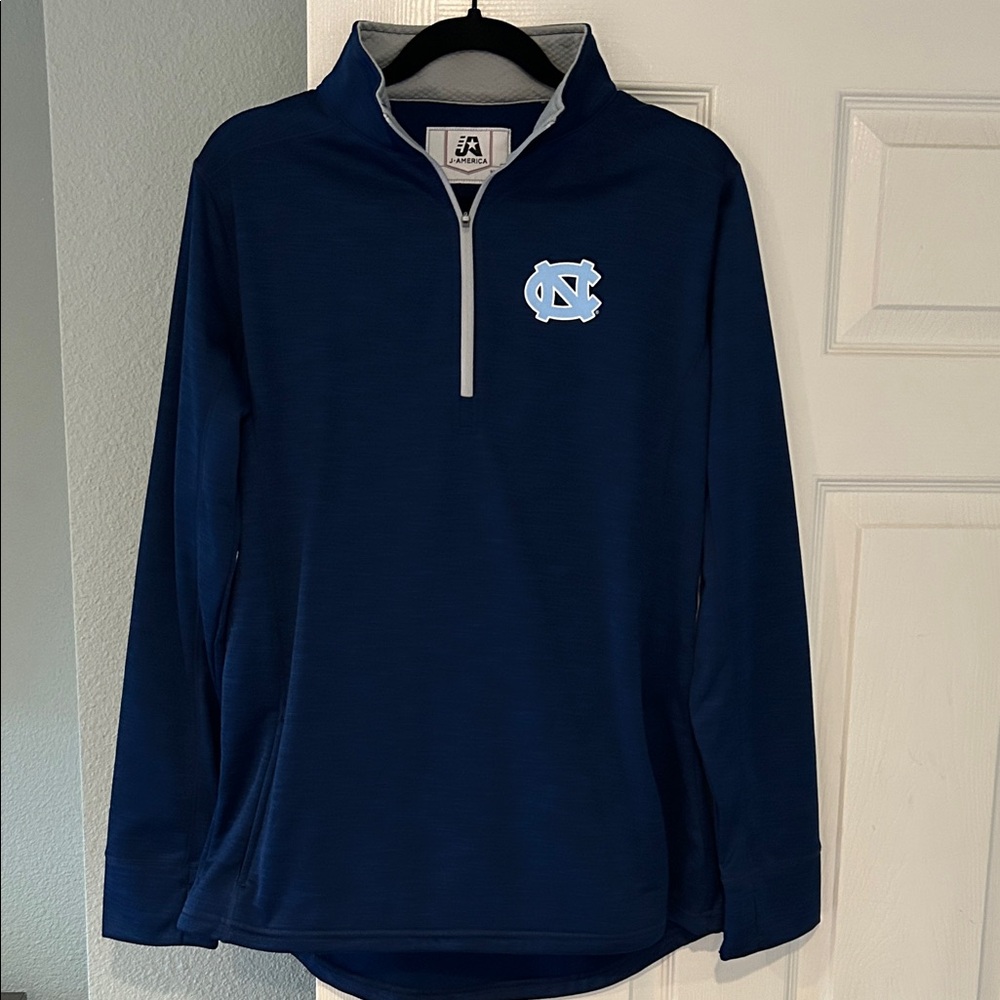 UNC Navy Blue Quarter-Zip Jacket